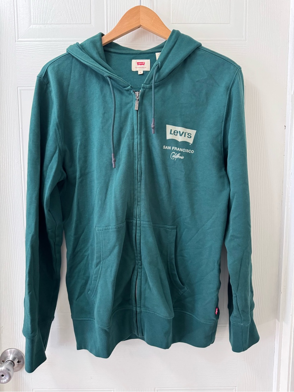 Levi's men’s Teal Green Full-Zip Hoodie